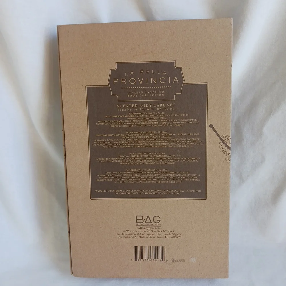 La Bella Provinicia Coconut Lime Body Bath Gift Set NEW